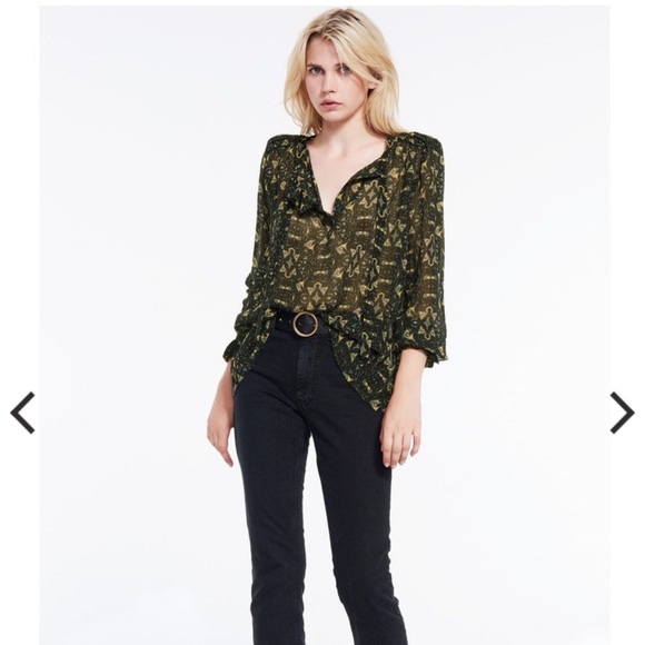 NWOT BA&SH Rodeo blouse - Picture 6 of 9